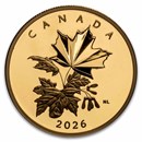 2026 Canada 1 oz Gold $200 Multifaceted Maple Leaves (Box/COA)
