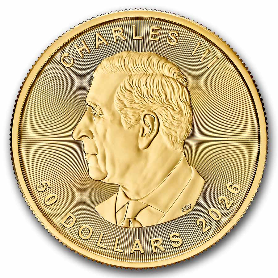 Buy 10-Coin 2026 Canadian 1 oz Gold Maple MintDirect Tube | APMEX