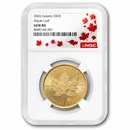 2026 Canada 1 oz Gold Maple Leaf Gem BU NGC
