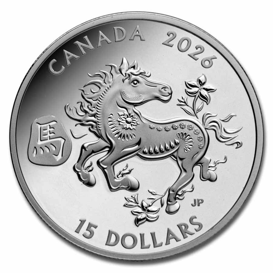 2026 Canada 1 oz Proof Silver $15 Lunar Year of the Horse