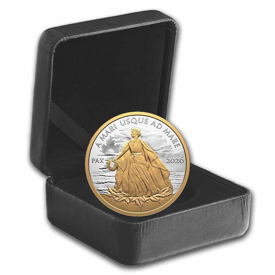 Buy 2026 Canadian 1 oz Silver Gold Peace Dollar Proof | APMEX