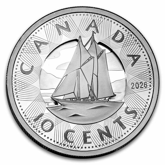 2026 Canada 1 oz Silver 10-Cent Miultilayer Bluenose (Box/COA)