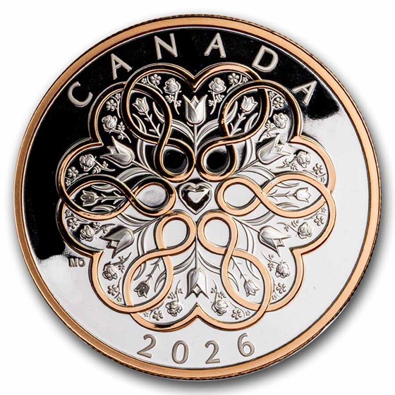 2026 Canada 1 oz Silver $20 Celebrate Love (Box/COA)