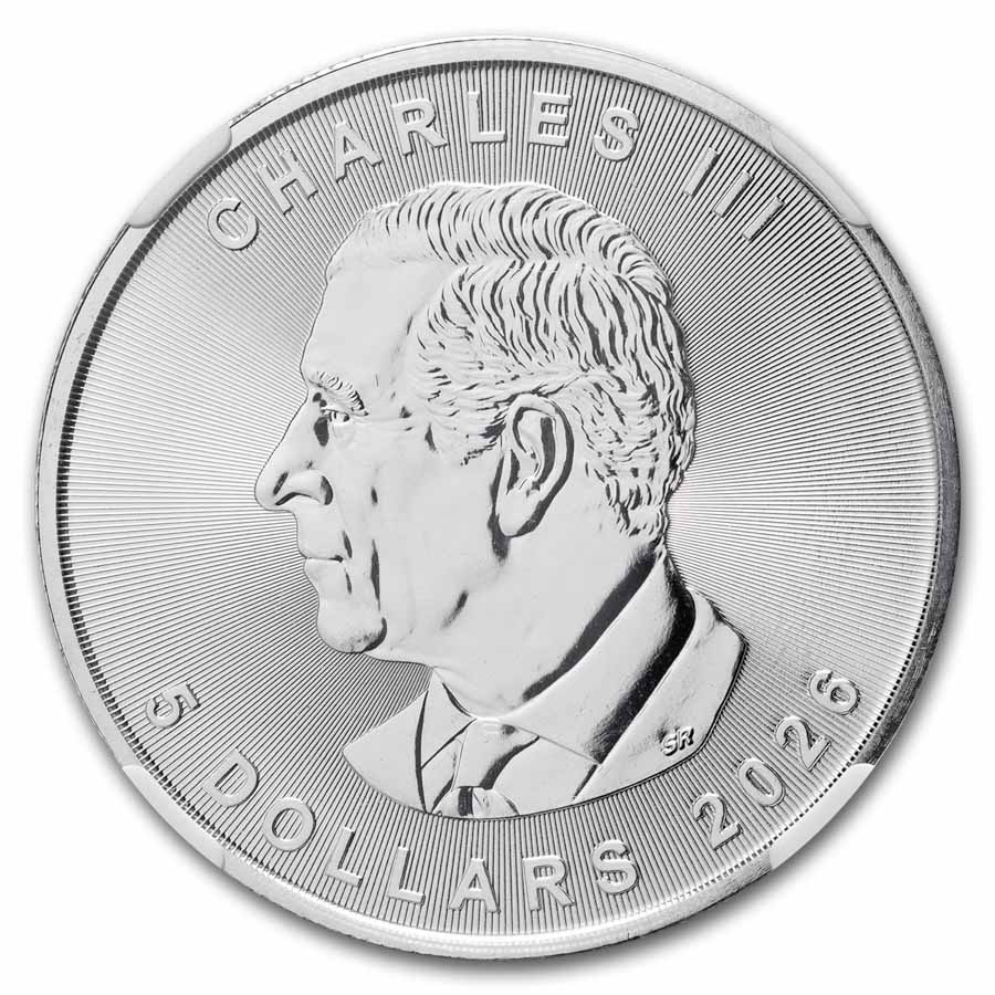 Buy 2026 Canadian 1 oz Silver Maple Leaf MS-69 NGC (First Day) | APMEX