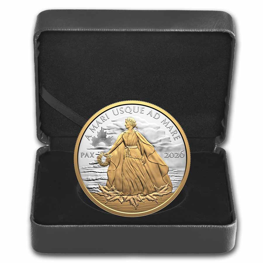 Buy 2026 Canadian 5 oz Silver $50 UHR Peace Dollar Proof | APMEX
