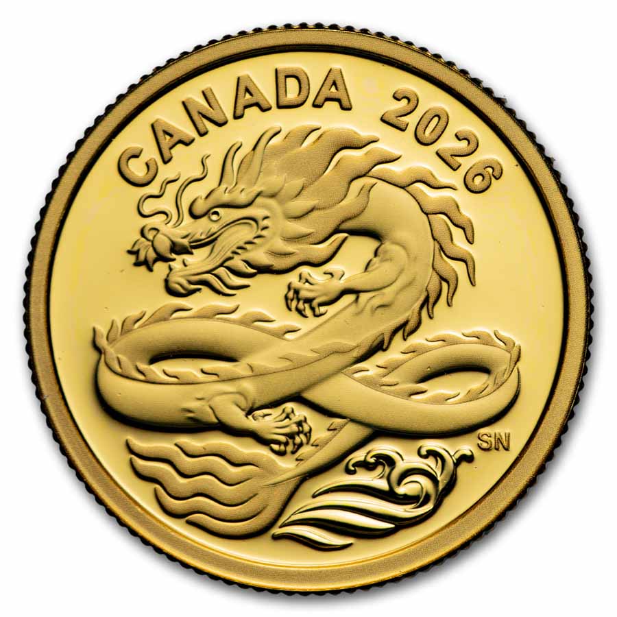Buy 2026 Canada Proof Gold $8 Lucky Dragon | APMEX
