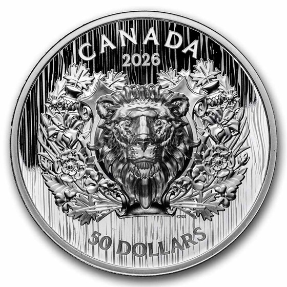 2026 Canada Silver $50 Heraldic Lion (Box/COA)