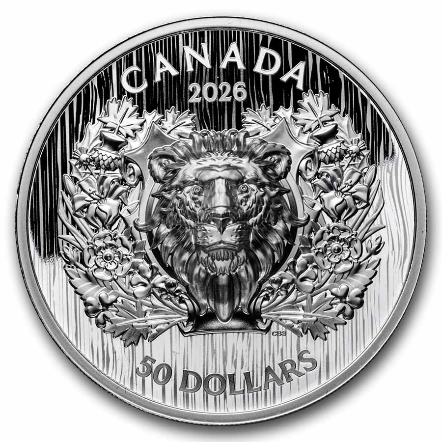 2026 Canada Silver $50 Heraldic Lion (Box/COA)