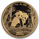 2026 China 15 gram Gold Panda BU (Sealed)