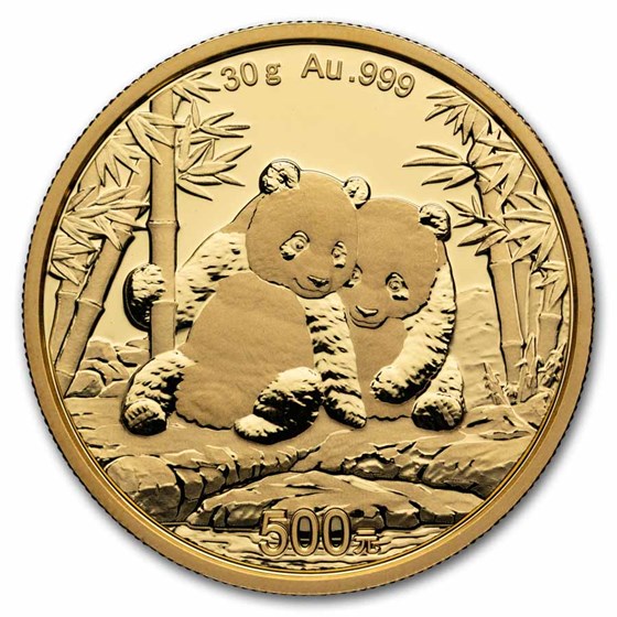 2026 China 30 gram Gold Panda BU (Unsealed)