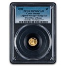 2026 Cook Islands 1/2 g. Gold Proof Savage Vikings PR-70 PCGS FDI