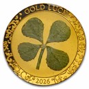 2026 Cook Islands 1 gram Gold $1 Four-Leaf Clover
