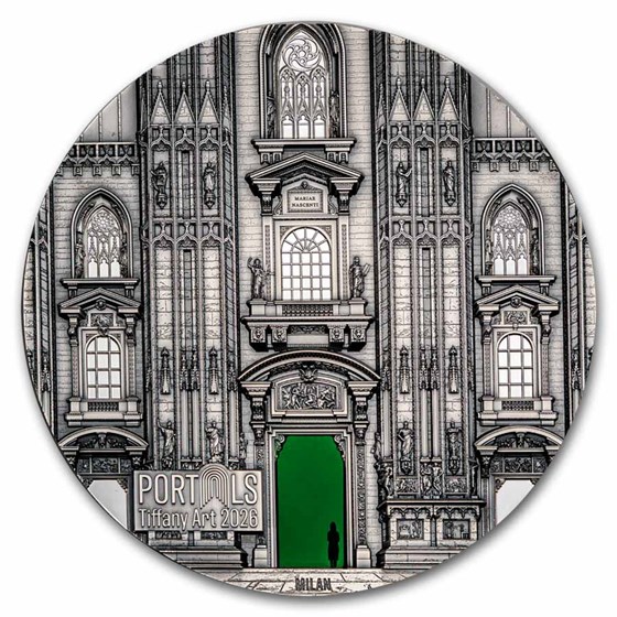 2026 Cook Islands 1 kilo Silver Tiffany Art: Milan & Prague