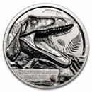 2026 Cook Islands 1 oz Silver Jurassic Relics-Carcharodontosaurus