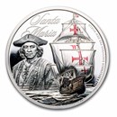 2026 Cook Islands 1 oz Silver Legends of the Sea: Santa Maria