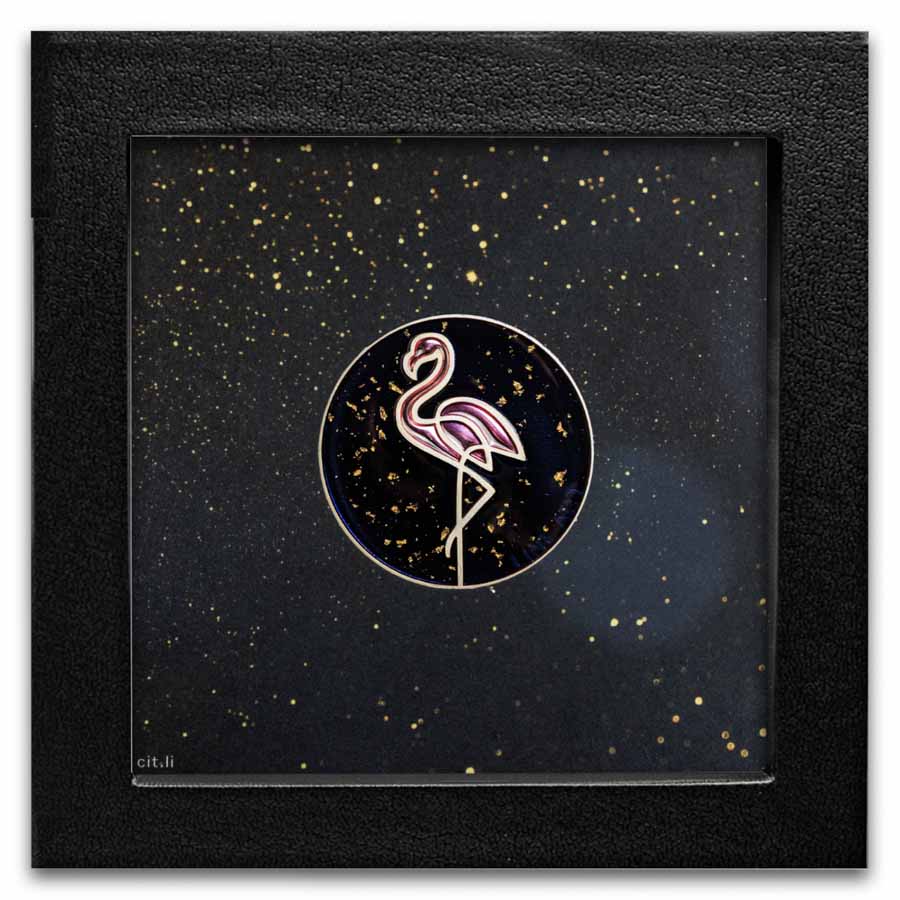 Buy 2026 CK 1 oz Silver Line Art: Flamingo (w/Box & COA) | APMEX
