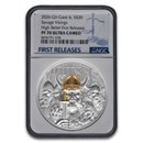 2026 Cook Islands 3 oz Silver Savage Vikings Proof PF-70 NGC (FR)