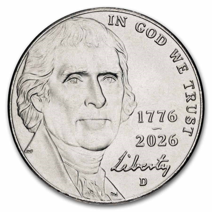 2026-D Jefferson Semiquincentennial Nickel BU