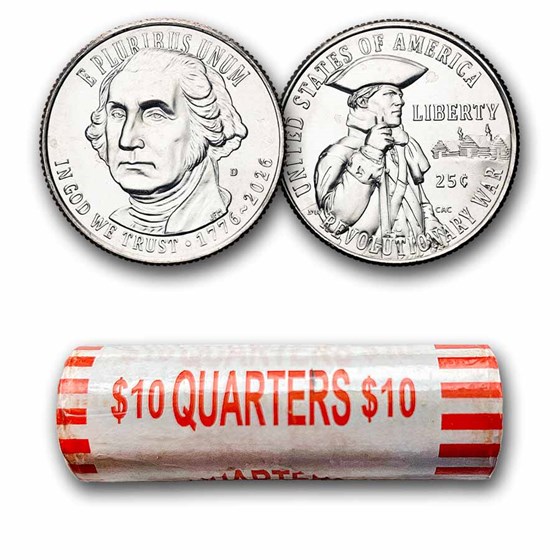 2026-D Revolutionary War Semiquincentennial 40-Coin Roll BU