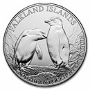 2026 Falkland Islands 1 oz Silver Southern Rockhopper Penguin BU