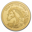 2026 Fiji 1/2 gram Gold Lunar Year of the Horse (In Blister Pack)