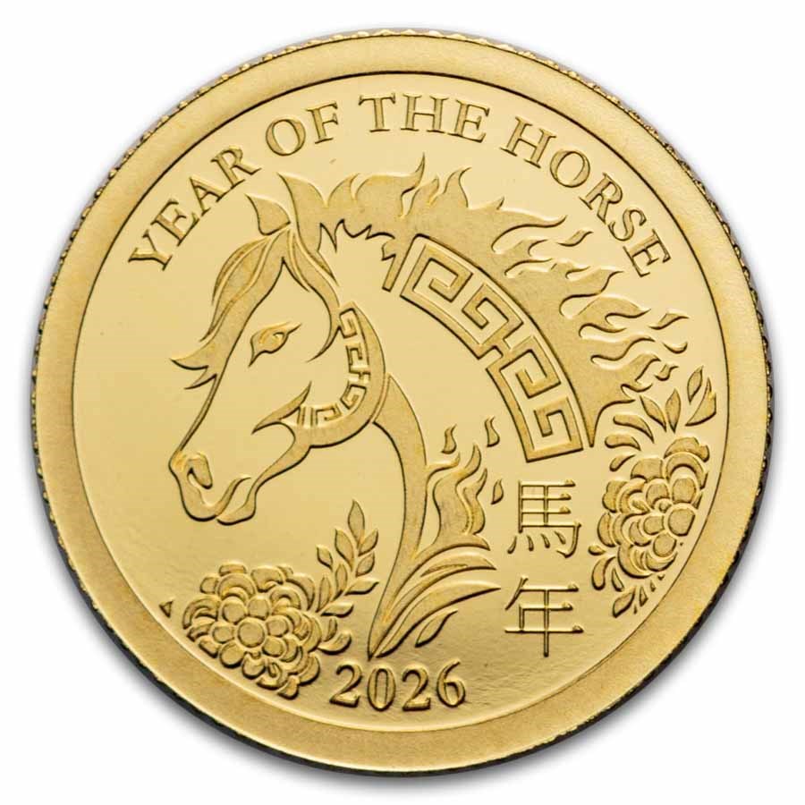 2026 Year Of The Horse Lucky Money Set – $1 & $2 Banknotes With Dual 8s Gold Horses