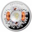 2026 Fiji 1 oz Silver Birthstones August: Peridot & Gladiolus