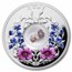 2026 Fiji 1 oz Silver Birthstones Series July: Ruby & Larkspur