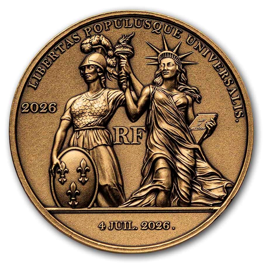 2026 France 1 oz Gold History of American Independence: Liberty