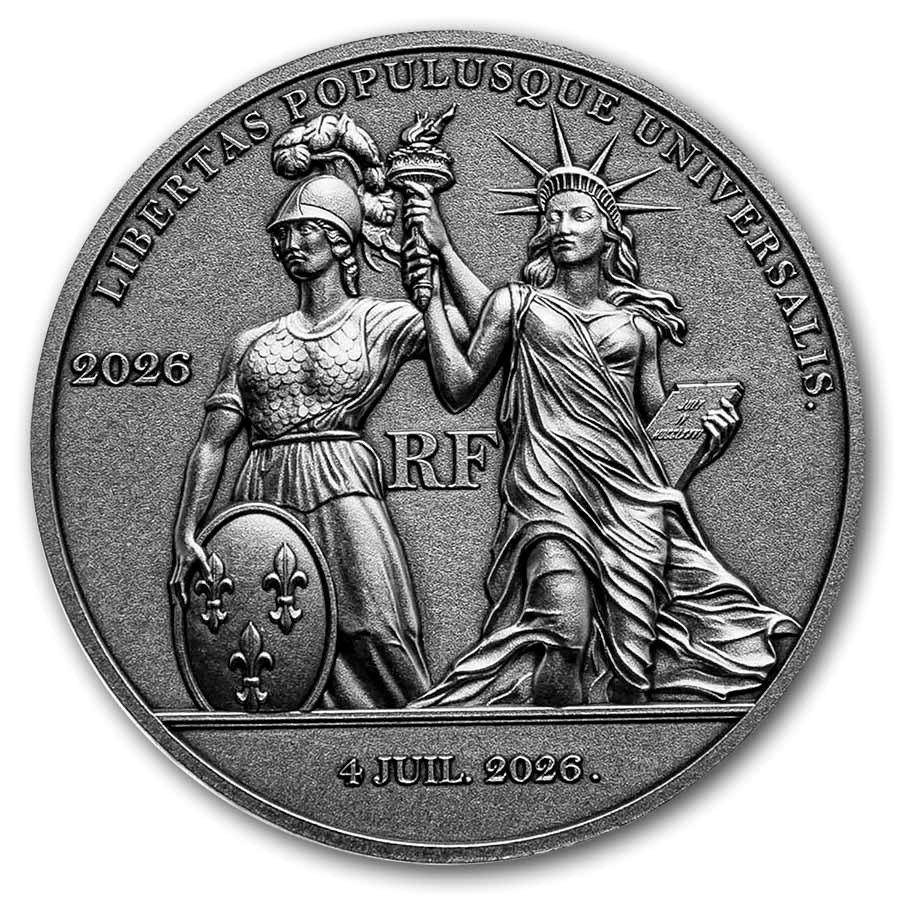 2026 France 2 oz Silver History of American Independence: Liberty
