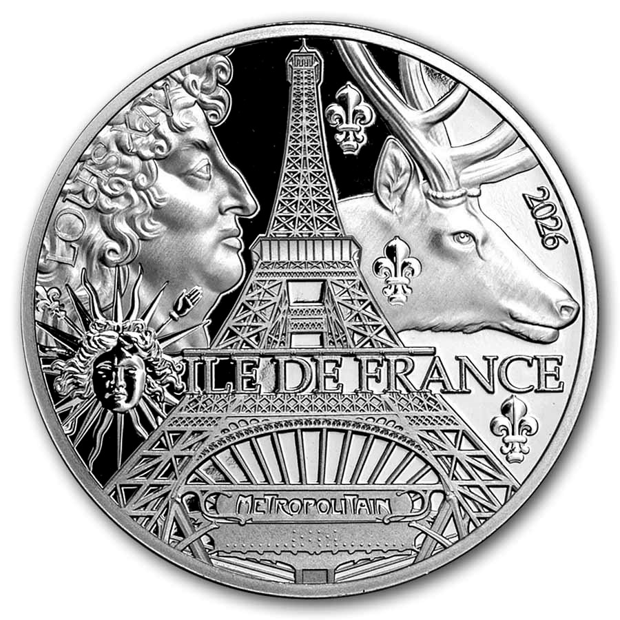 2026 France €5 Silver Proof French Regions: Ile de France