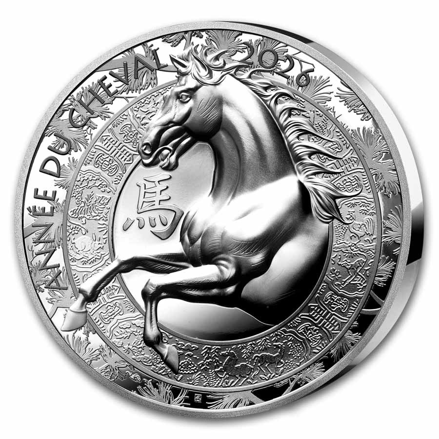 2026 France Silver €20 Year of the Horse HR Proof (Lunar)