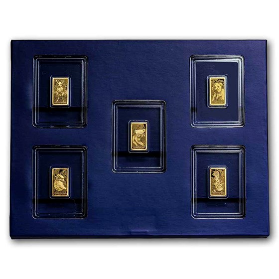 2026 Gabun Gold 5-Coin Little Five Australia Proof Set