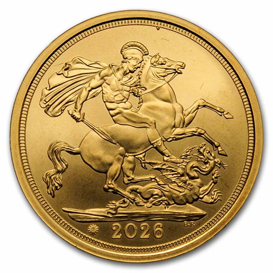 2026 GB 100th Anniv. QE Birthday SOTD Gold Sovereign