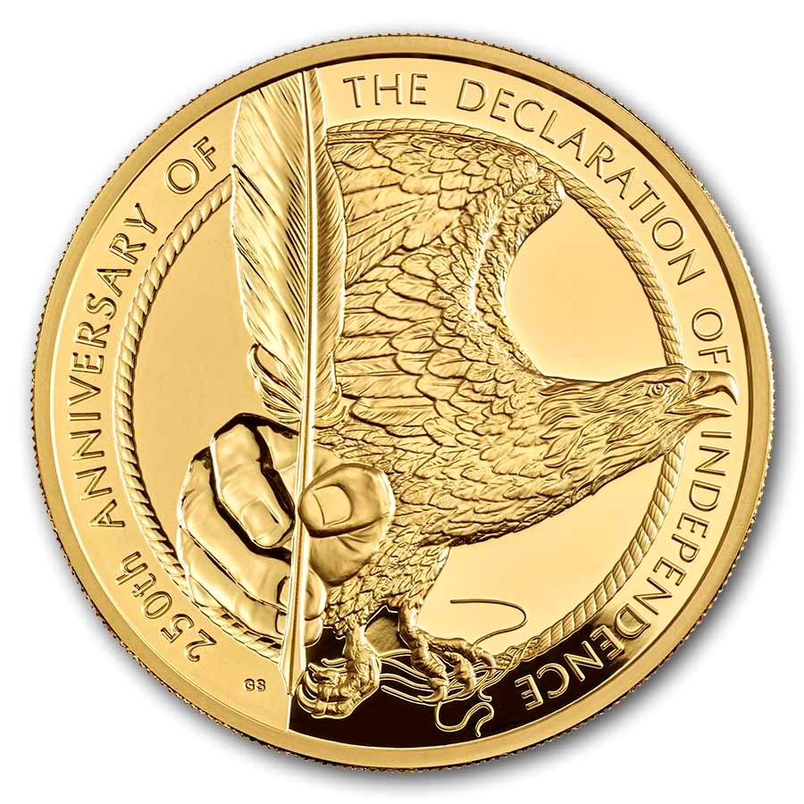 2026 GB 5 oz Gold 250th Anni. of the Declaration of Independence