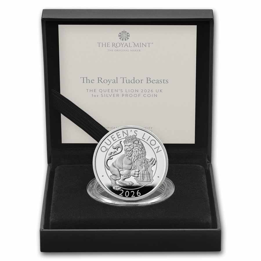 Buy 2026 GB 1 oz Silver Tudor Beasts Queen's Lion Prf | APMEX