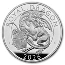 2026 GB Royal Tudor Beasts The Royal Dragon 5 oz Silver Prf Coin