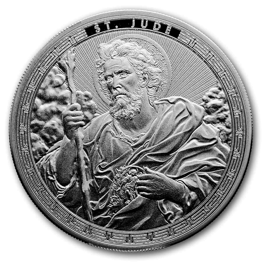 2026 Ghana 1 oz Silver Patron Saints St. Jude (Box/COA)