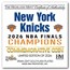2026 Gold Plated Coin NBA Finals Champions New York Knicks