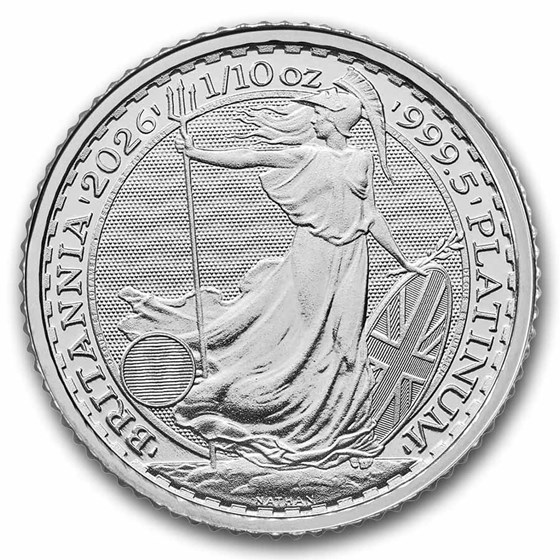 2026 Great Britain 1/10 oz Platinum Britannia BU