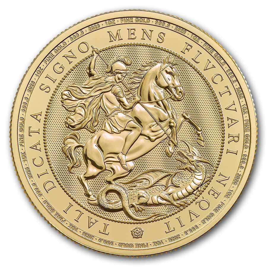 2026 Great Britain 1 oz Gold St. George and the Dragon BU