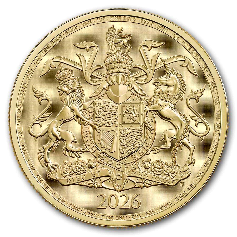 2026 Great Britain 1 oz Gold The Royal Arms BU