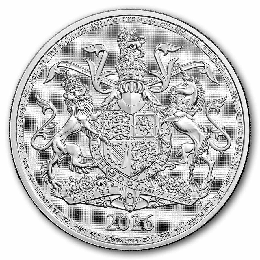 Buy 2026 British 1 oz Silver The Royal Arms BU | APMEX