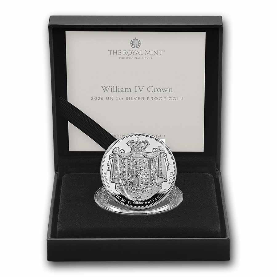 Buy 2026 GB 2 oz Silver William IV Crown Engravers | APMEX