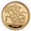 2026 Great Britain Gold Sovereign 3-Coin Proof Set (Yellow Gold)