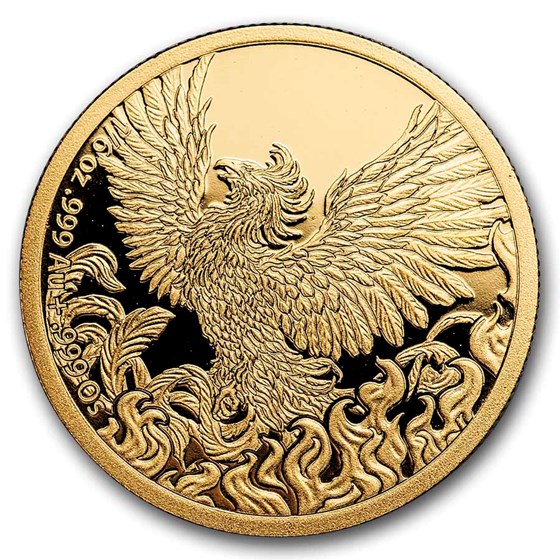 2026 Guinea 1/6 oz Gold and Osmium Phoenix Proof (w/ Box & COA)