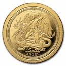 2026 Isle of Man 1/64 oz Gold Angel BU