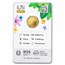 2026 Italy 1/10 oz Gold Flora and Fauna BU (In Card) - The Lily