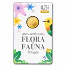 2026 Italy 1/10 oz Gold Flora and Fauna BU (In Card) - The Lily