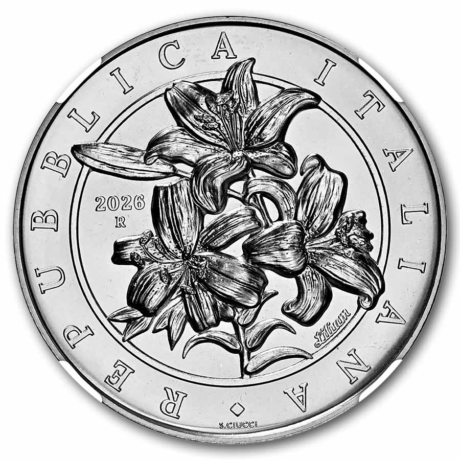 2026 Italy 1 oz Silver Flora & Fauna - The Lily MS-69 NGC (ER) | eBay